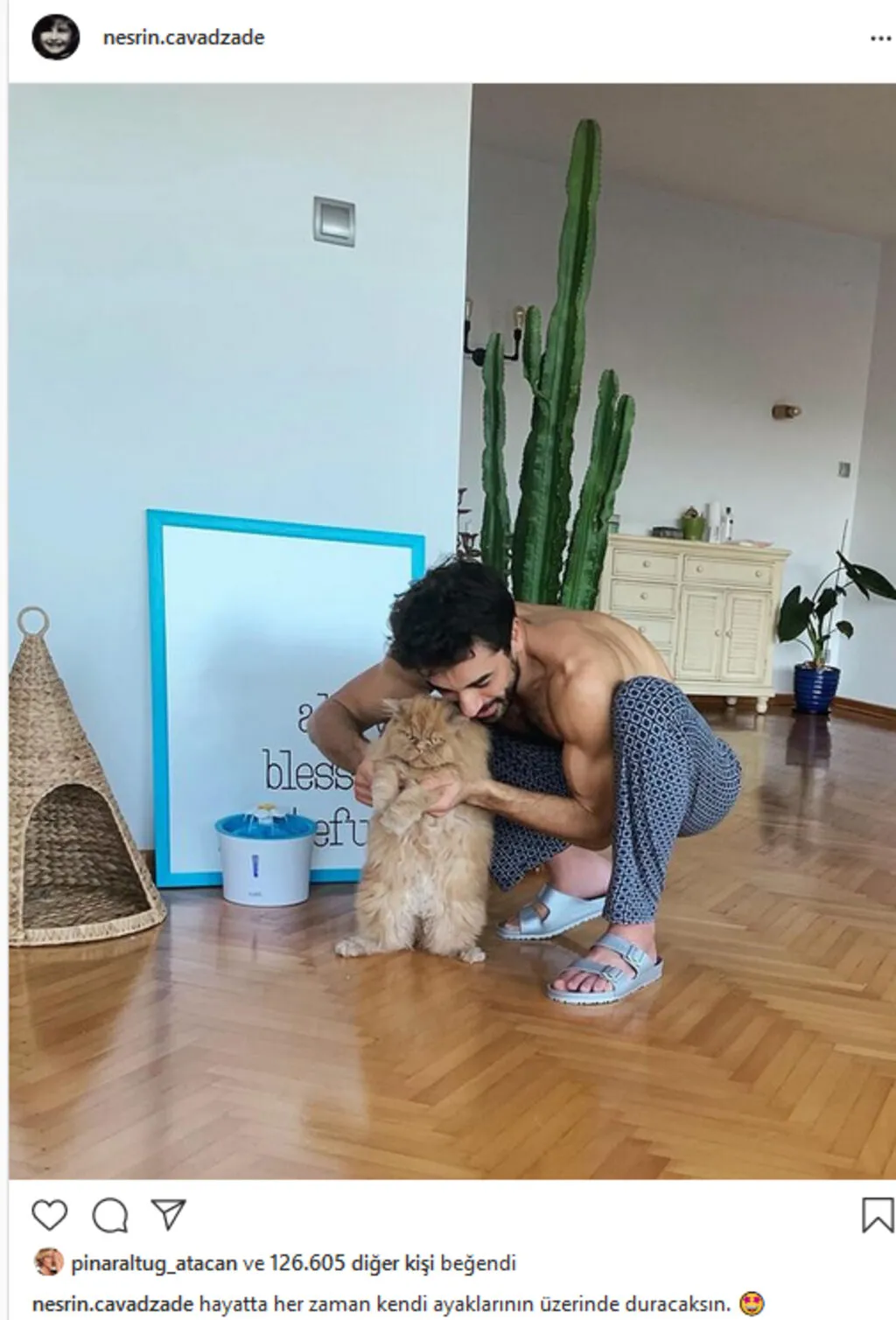 Nesrin Cavadzade sevgilisi Gökhan Alkan'ın ev halini paylaştı sosyal medya yıkıldı!