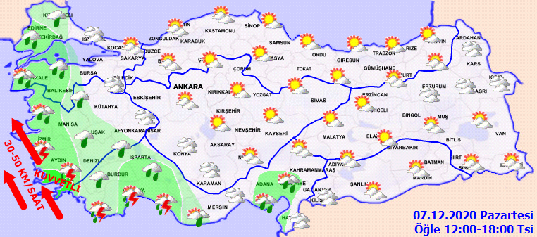 Meteoroloji uyardı: Kuveetli rüzgar ve sağanak, buzlanma, don, sis... Bugün sert geçecek!
