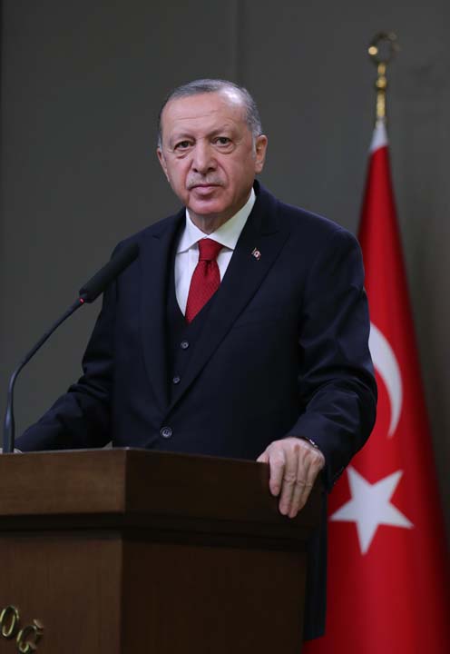 Cumhurbaşkanı Erdoğan : Bugün yıldız ve hilal Karabağ semalarında dalgalanıyor
