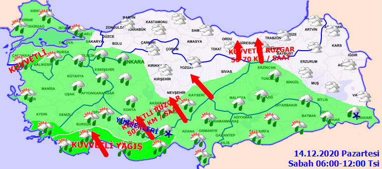Meteoroloji'den kritik uyarı: Karla karışık yağmur ve kar geliyor!