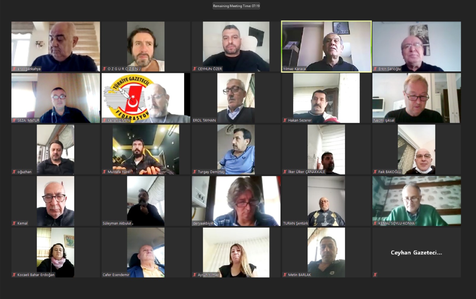 Türkiye Gazeteciler Federasyonu, 62. Başkanlar Konseyi toplantısını gerçekleştirdi!