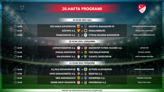 Süper Lig'de 6 haftalık maç programı açıklandı! İşte Beşiktaş - Galatasaray derbisinin tarihi...