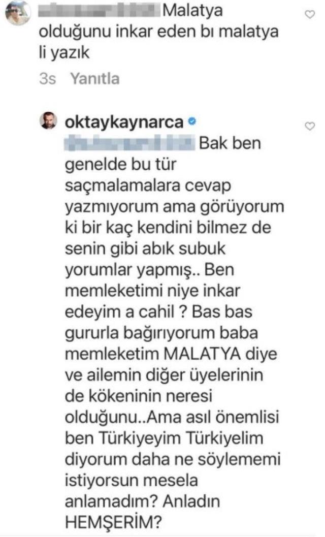 Oktay Kaynarca'dan takipçisine sert tepki!