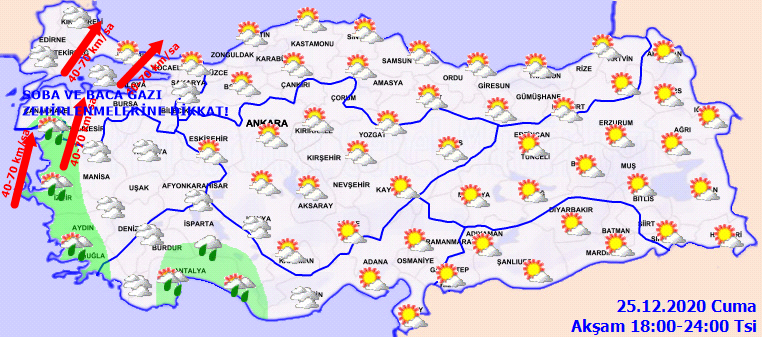 Meteorolojiden kuvvetli lodos uyarısı: Soba zehirlenmesi, çatı uçması, ağaç devrilmesine dikkat!