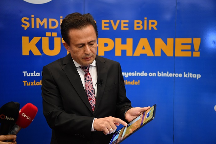 Tuzla’da e-Kütüphane binlerce kişiye ulaştı!