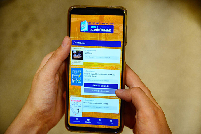 Tuzla’da e-Kütüphane binlerce kişiye ulaştı!