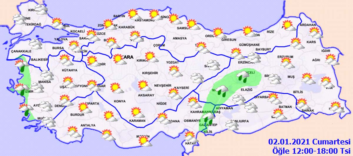 Meteoroloji o illeri ve bölgelerimizi uyardı: Sağanak yağış, buzlanma, don, sis ve pus etkili olacak