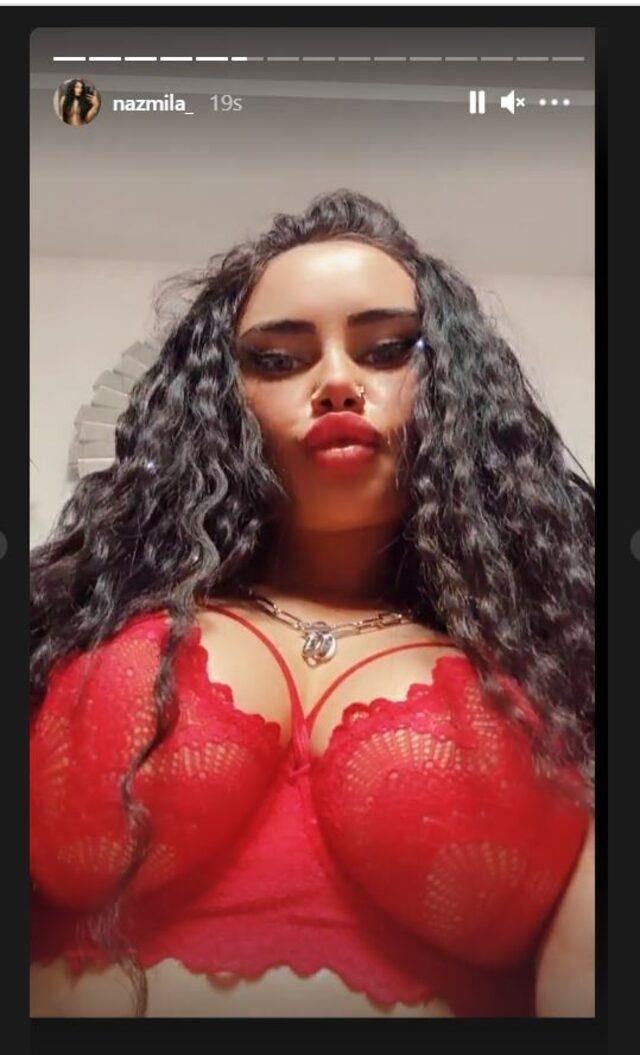 22.Eski gelin adayı Naz Mila'nın iç çamaşırlı pozu sosyal medyada olay oldu!