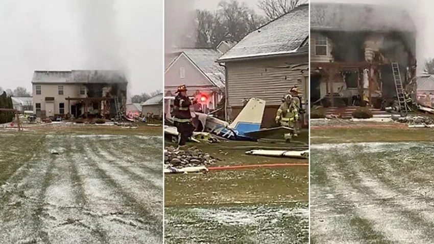 ABD'de uçak kazası! Evin üzerine çakıldı: 3 ölü