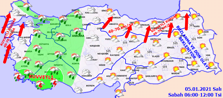 Meteoroloji'den yağış müjdesi! Nihayet geliyor... 5 Ocak Salı hava durumu