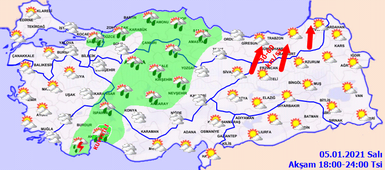 Meteoroloji'den yağış müjdesi! Nihayet geliyor... 5 Ocak Salı hava durumu