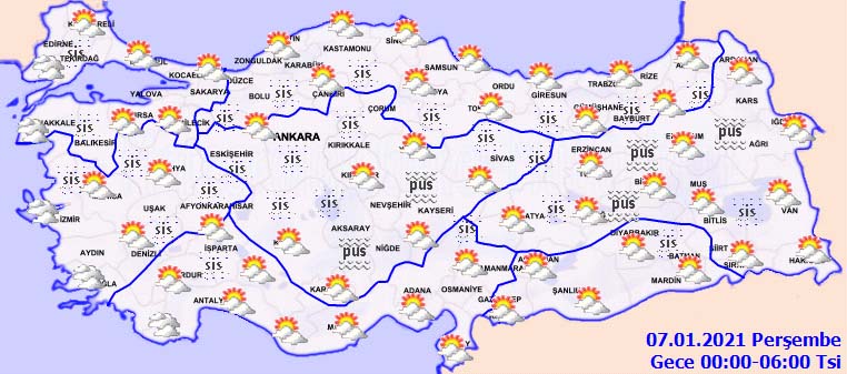Meteoroliji'den kar uyarısı geldi! 6 ocak 2021 hava durumu