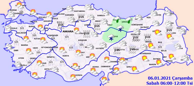 Meteoroliji'den kar uyarısı geldi! 6 ocak 2021 hava durumu