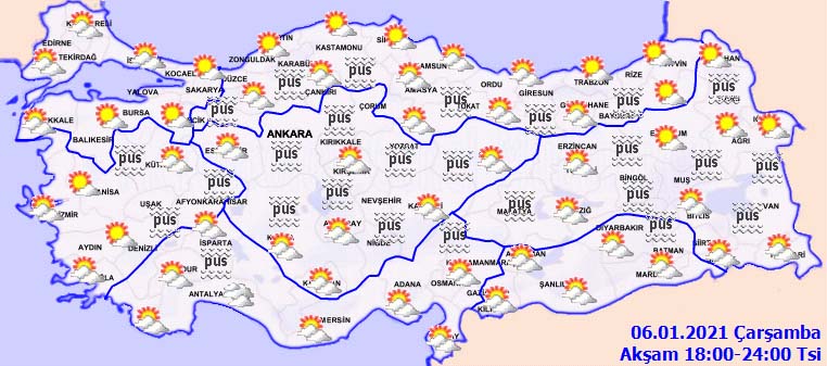 Meteoroliji'den kar uyarısı geldi! 6 ocak 2021 hava durumu