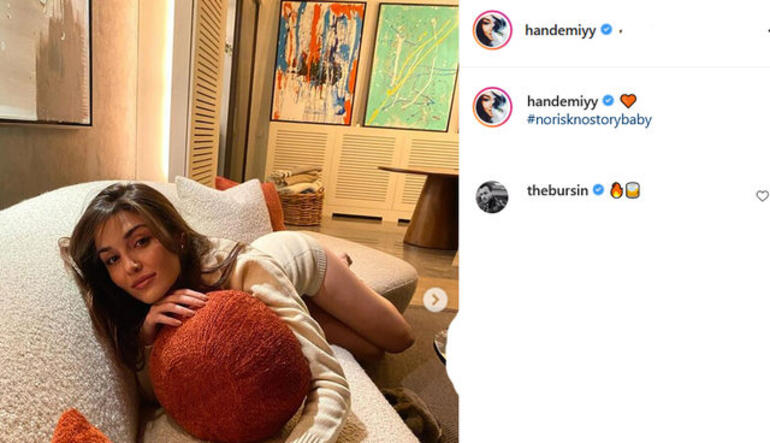 Hande Erçel'in ev haliyle yaptığı paylaşım sosyal medyayı salladı!