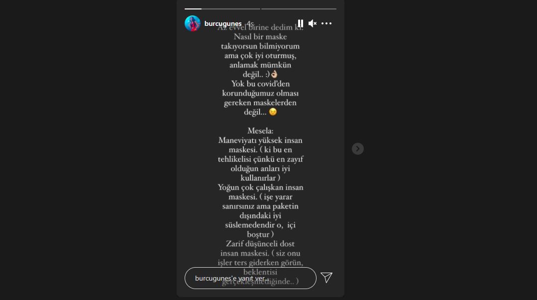 Sosyal medyayı salladı! Ünlü şarkıcı Burcu Güneş'ten maskeli gönderme