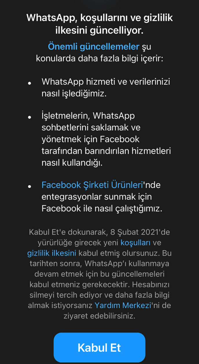 WhatsApp sözleşmesi iptal etme | WhatsApp sözleşmesi nedir? Nasıl iptal edilir?