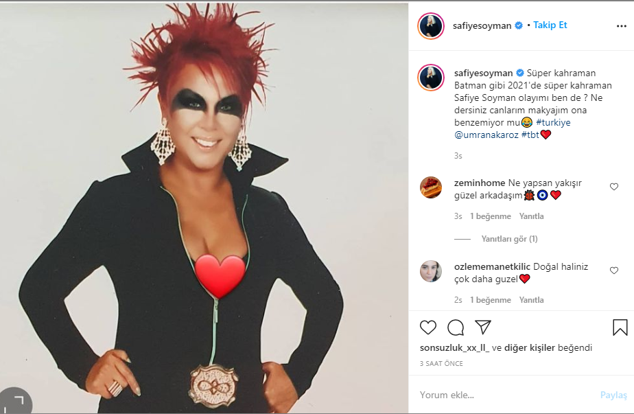 Safiye Soyman'ın bu halini görenler gözlerine inanamadı! Safiye Soyman 'Batman' oldu!