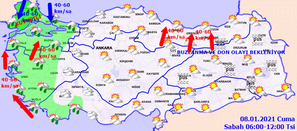 Meteoroloji'den o bölge ve illerimize uyarı: Sağanak yağış ve kuvvetli rüzgar etkili olacak