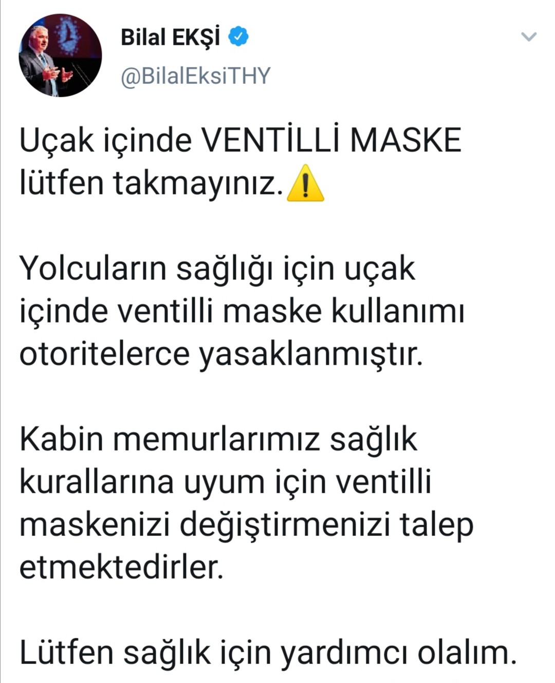 THY Genel Müdürü Ekşi açıkladı! Bundan böyle kullanılmayacak