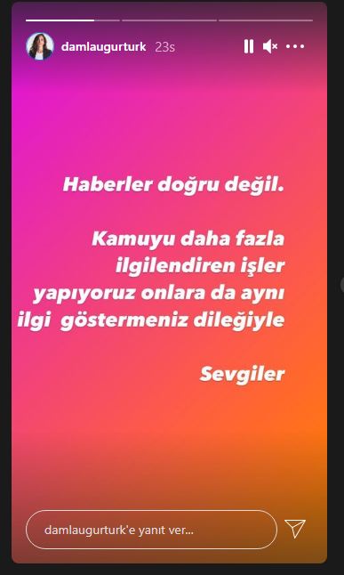 Adı Yılmaz Erdoğan ile spiker Damla Uğurtürk aşk dedikodularını yalanladı!