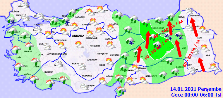 Meteoroloji tarih verdi! İstanbul'a 4 günlük kar yağışı uyarısı! İşte 13 Ocak hava durumu