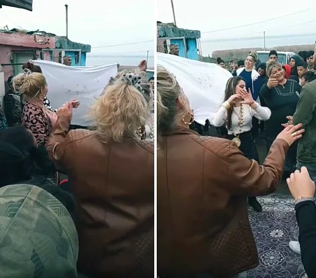Gelinin 'Bakire' olduğunu kanıtlamak için kanlı çarşafla göbek attılar! Sosyal medya yıkıldı