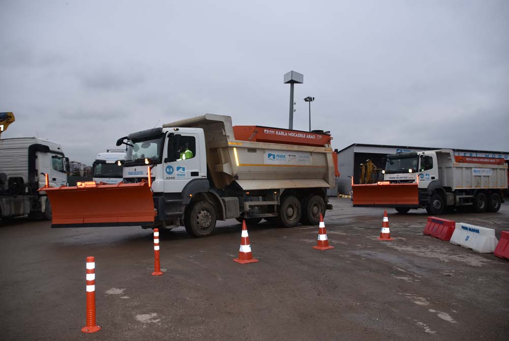 Pendik Belediyesi kar yağışına karşı hazırlıklarını tamamladı!