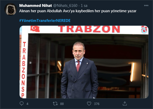 Trabzonspor taraftarından yönetime tepki: Transferler nerede?