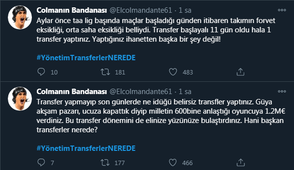 Trabzonspor taraftarından yönetime tepki: Transferler nerede?