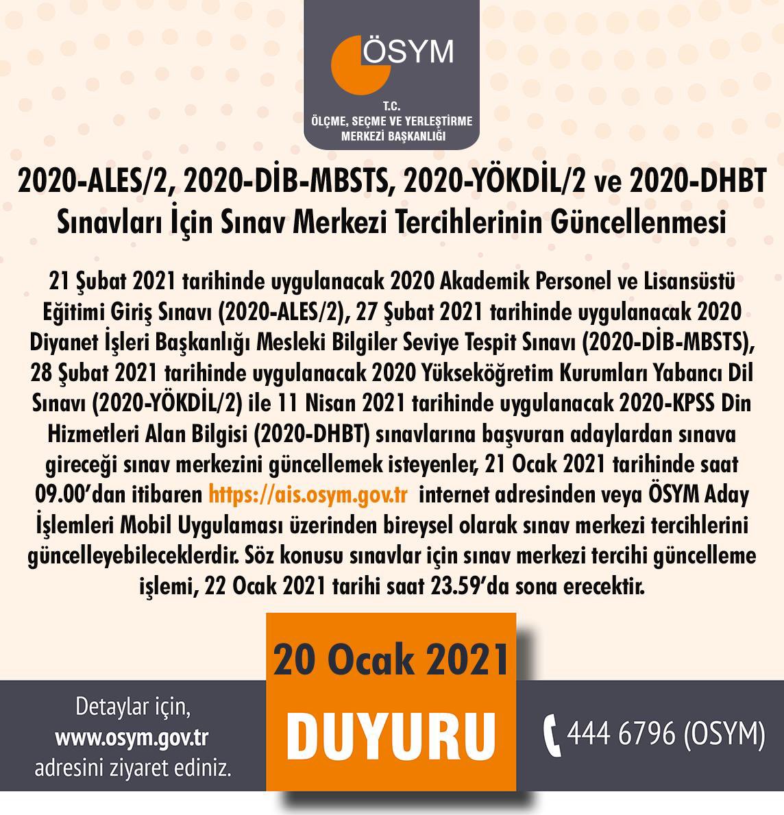 ÖSYM Başkanı Aygün'den ertelenen sınavlarla ilgili açıklama