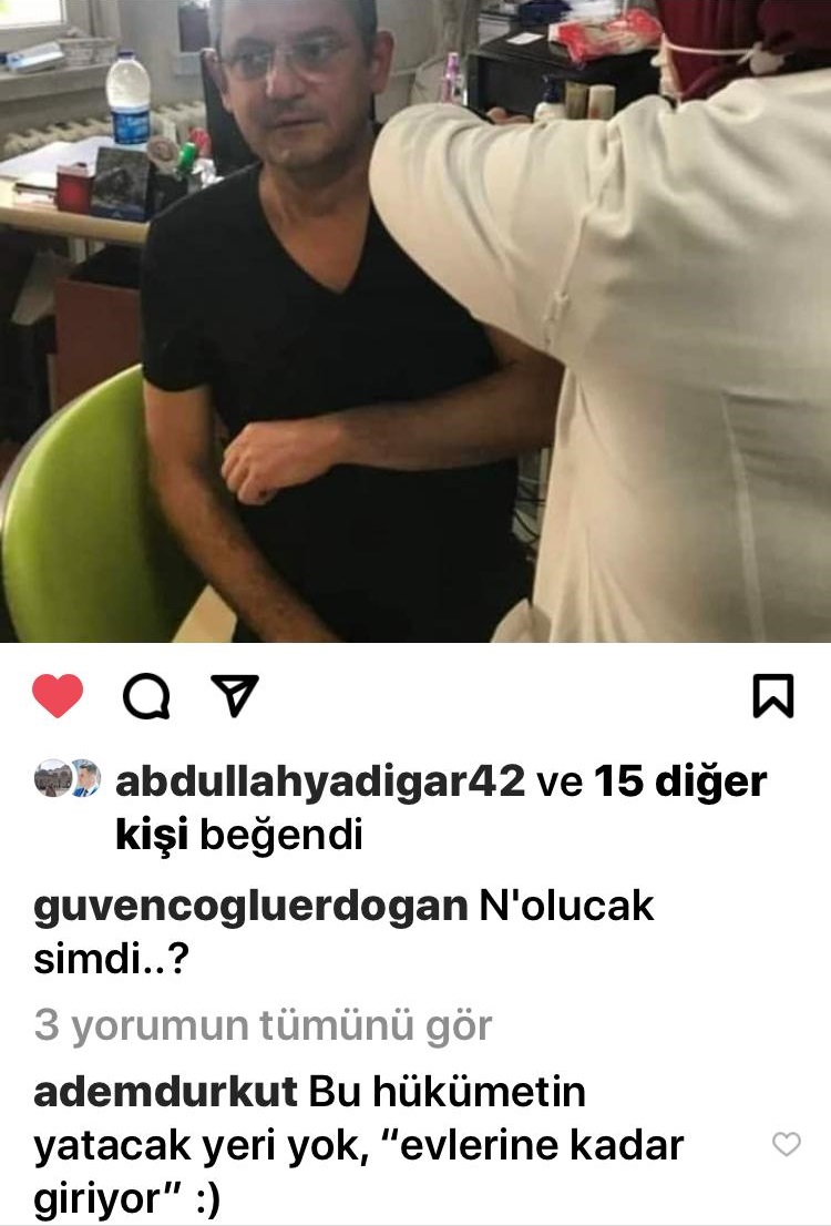 CHP'li Özel'e evinde Özel aşı!