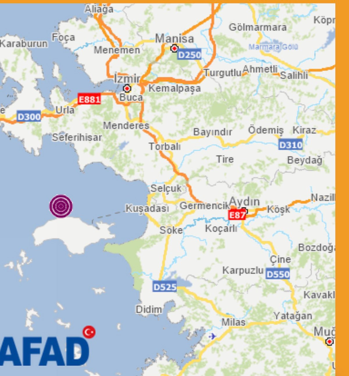 Ege Denizi’nde gece saatlerinde hissedildi! Arka arkaya 5 deprem!