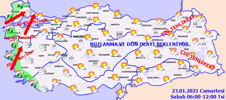 Meteoroloji'den İstanbul'a sağanak yağış uyarısı! 23 Ocak Cumartesi hava durumu