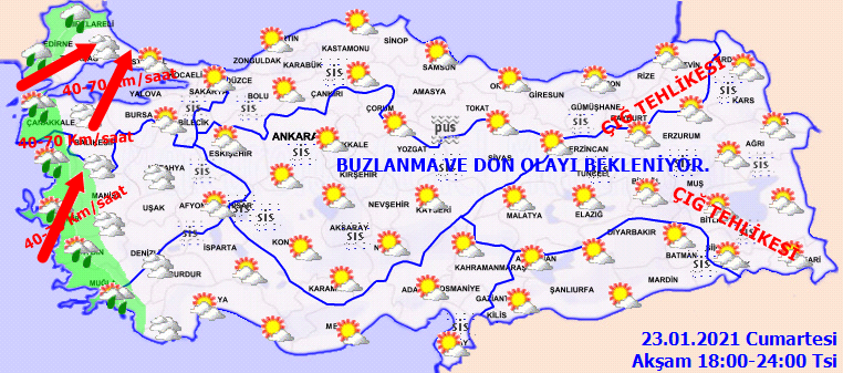 Meteoroloji'den İstanbul'a sağanak yağış uyarısı! 23 Ocak Cumartesi hava durumu