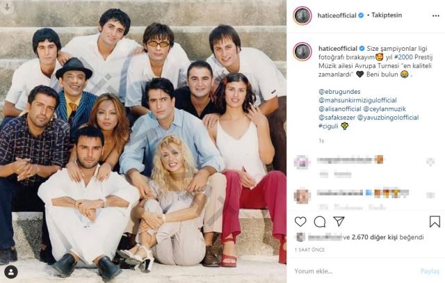 Ünlü şarkıcı Hatice yıllar öncesine götürdü! İşte Hatice'den 'Şampiyonlar Ligi' paylaşımı