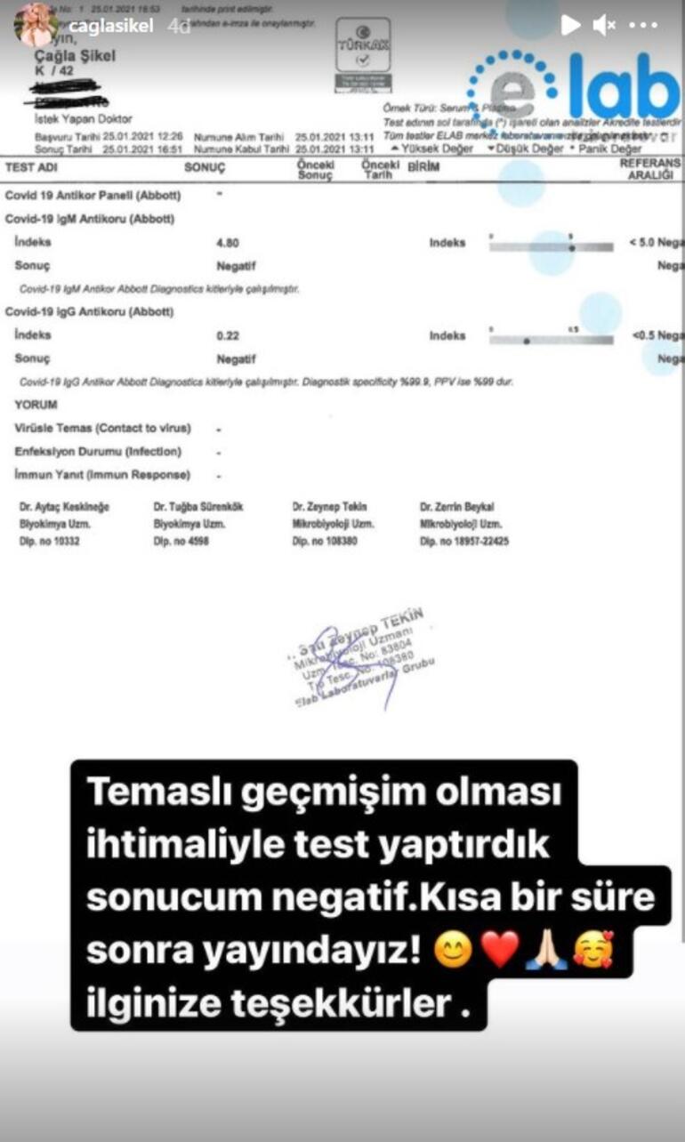 Aşı gönüllüsü olan Çağla Şıkel koronavirüse mi yakalandı? 