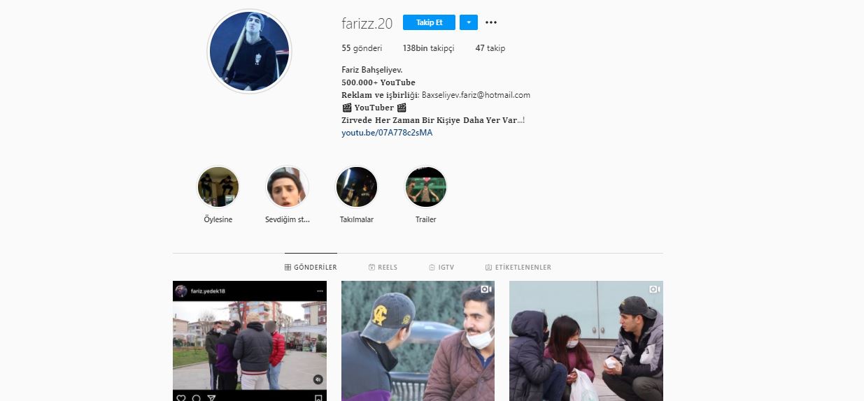 Youtuber Fariz kimdir? Fariz Bahşeliyev Youtube videosu kurgu mu? Fariz instagram hesabı nedir?