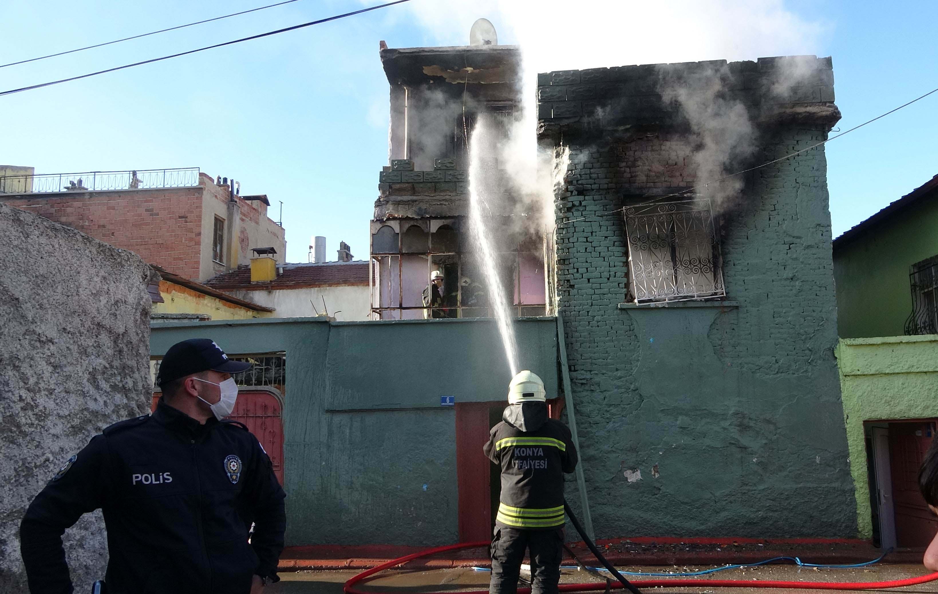 Konya'da yürek yakan yangın! Anne ve oğlu hayatını kaybetti