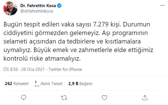 Bakan Koca uyardı: Durumun ciddiyetini görmezden gelemeyiz