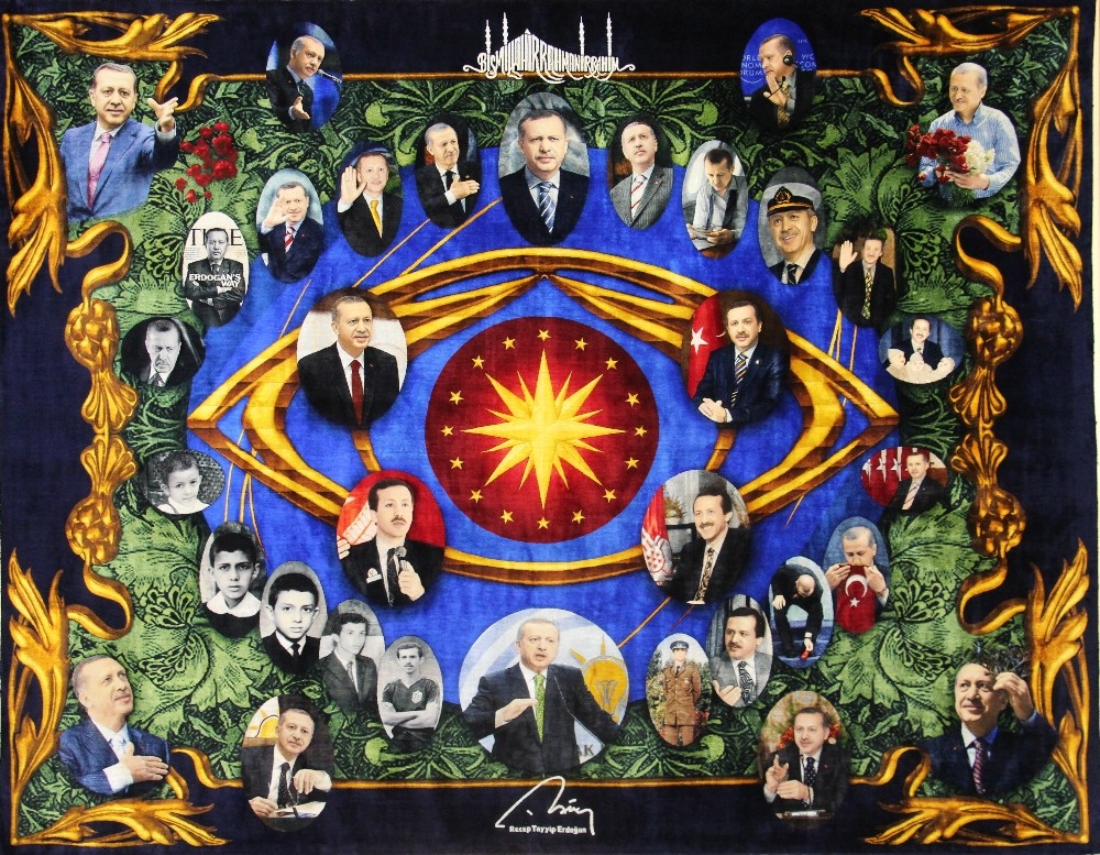 Böyle sevgi görülmedi! Cumhurbaşkanı Erdoğan hayranlığını rekorluk halıya işledi