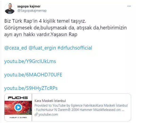 Sagopa Kajmer Ceza'ya seslendi: Biz Türk Rap’in temel taşıyız