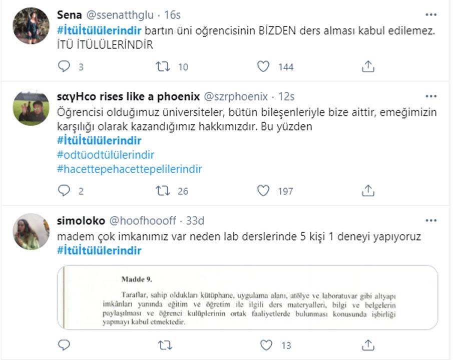 İTÜ'lü öğrenciler Twitter'ı ayağa kaldırdı: Tweetler ardı ardına atıldı