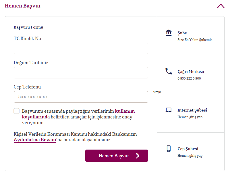 QNB Finansbank 3 ay ertelemeli 10 bin TL İhtiyaç Kredisine nasıl başvuru yapılır? 