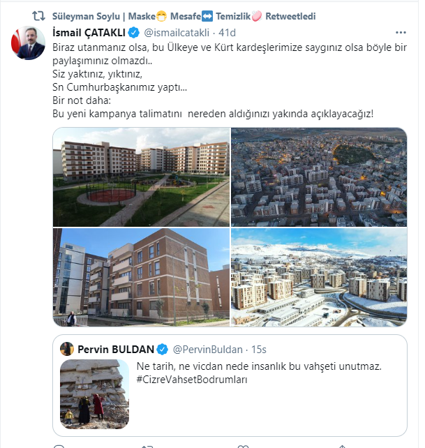 Bakan Yardımcısı Çataklı'dan HDP'li Pervin Buldan'a sert tepki!