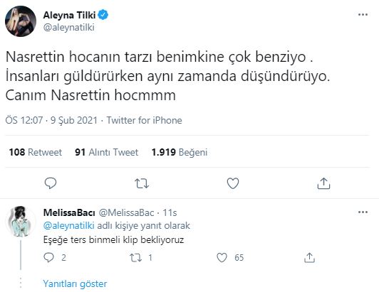 Ünlü şarkıcı Aleyna Tilki sosyal medyada alay konusu oldu
