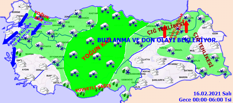 Kuvvetli kar yağışı geldi: Fırtına yurt genelini esir alıyor!