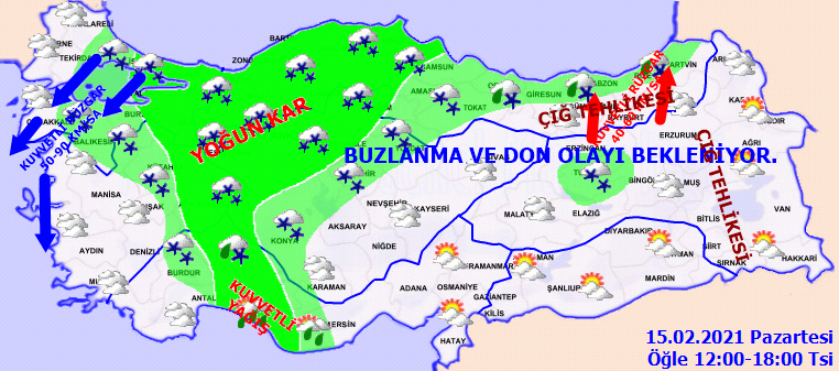 Kuvvetli kar yağışı geldi: Fırtına yurt genelini esir alıyor!