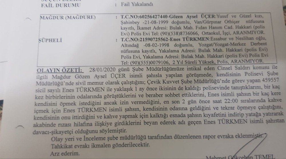 Hakkari'de tecavüz skandalı: Kahve içme bahanesiyle mesai arkadaşının ırzına geçti