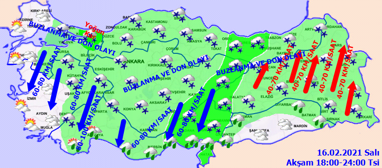 Rüzgar hızı 80 kilometreye ulaşıyor: Kar yağışı sürecek mi?